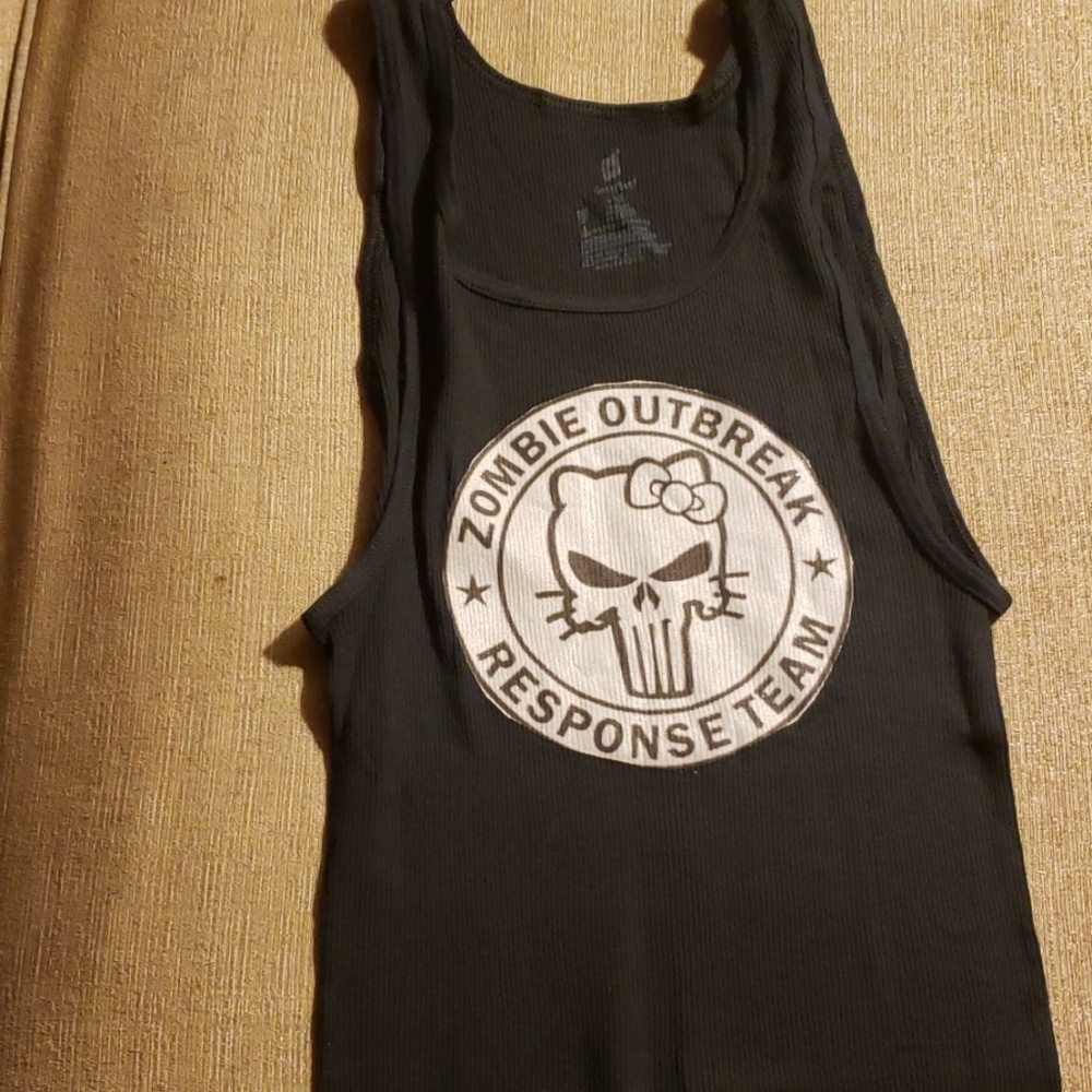 Custom made HelloPunisher Glitter Tank